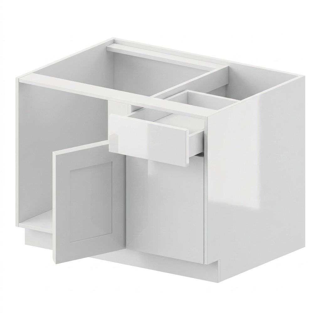 Base Blind Corner 45" - Gloss White