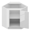 Base Diagonal Corner 36" - Gloss White