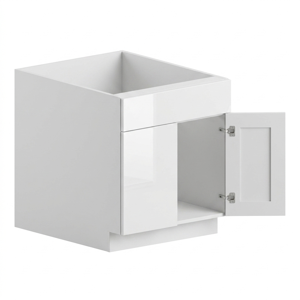 [SB33-TK] Sink Base 33" - Gloss White