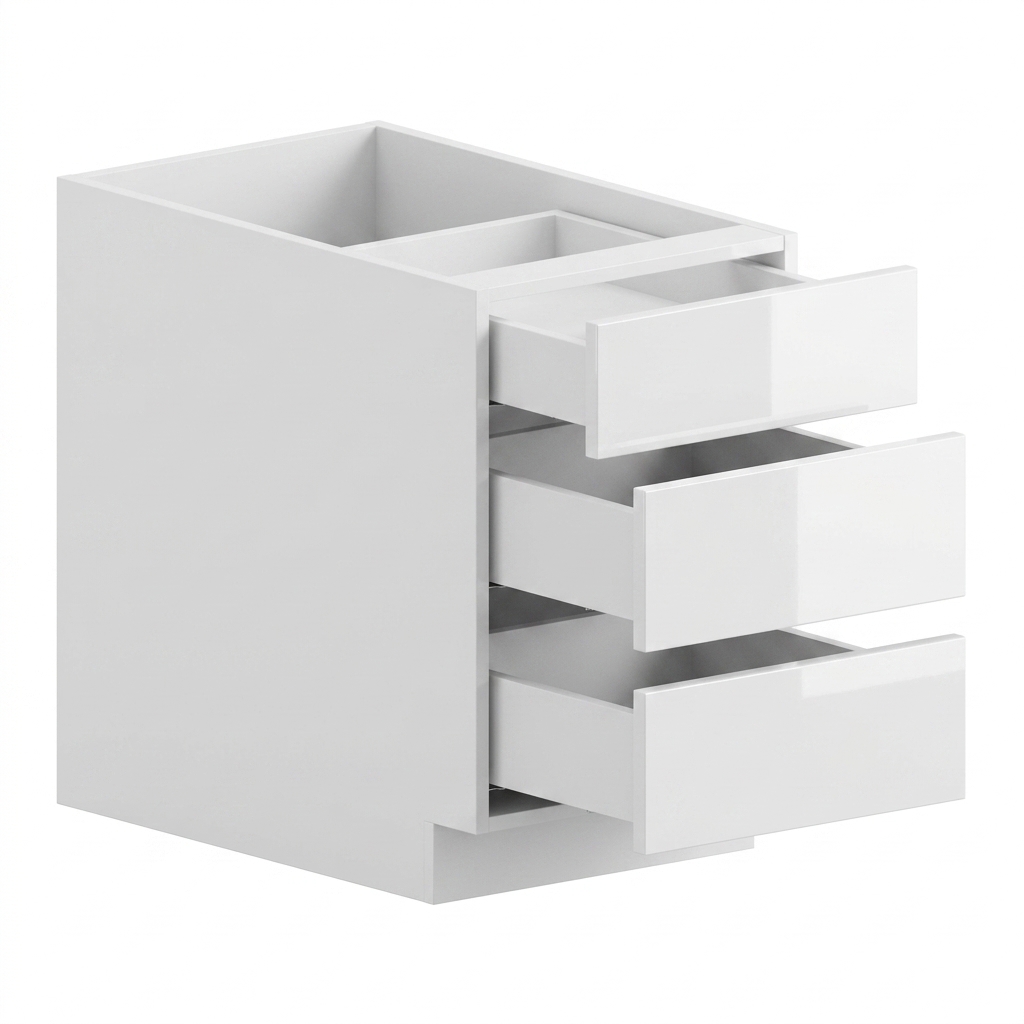 Drawer Base 18" - Gloss White