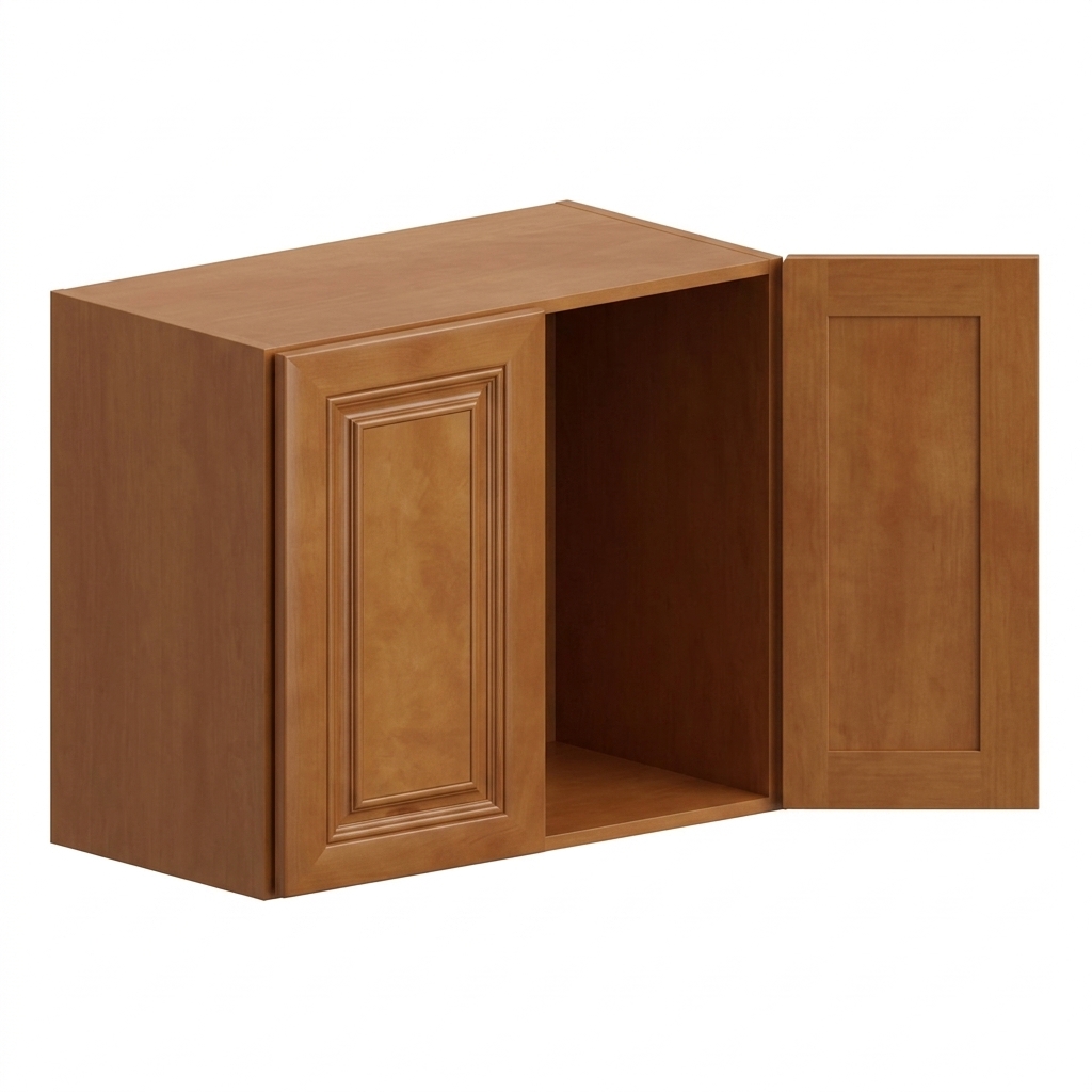 Wall Cabinet 33"W x 12"H - Natural Maple