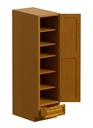 Pantry Cabinet 18"W x 84"H - Natural Maple