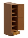 Pantry Cabinet 18"W x 84"H - Natural Maple