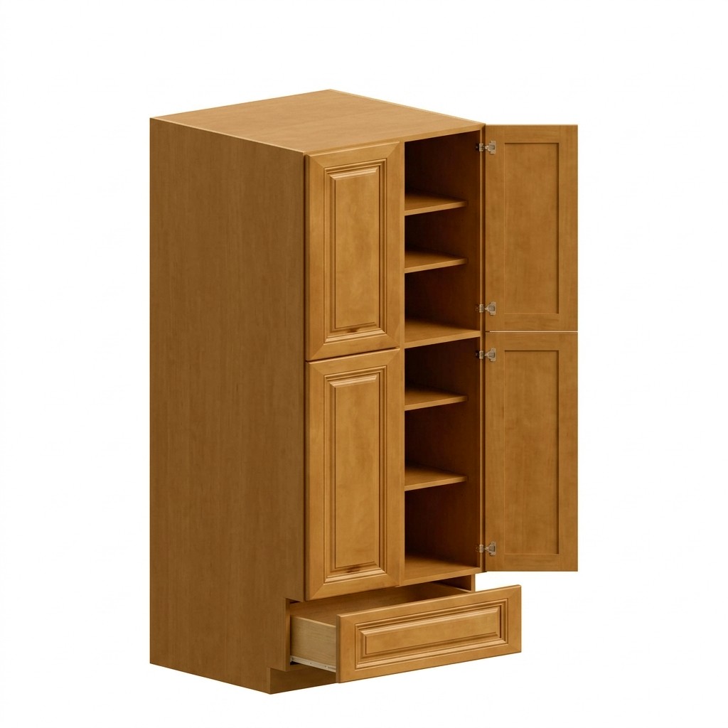 Pantry Cabinet 24"W x 84"H - Natural Maple