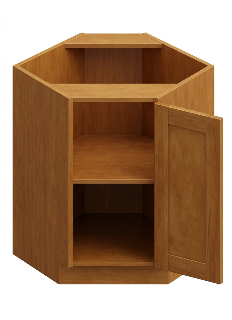 Base Diagonal Corner 36" - Natural Maple