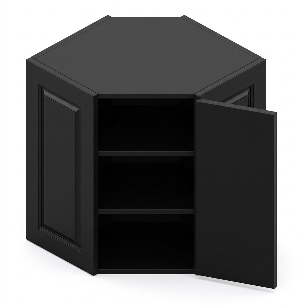 [WDC2442-15-TK] Wall Diagonal Corner 24"W x 42"H (15" Deep) - Espresso