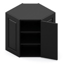 Wall Diagonal Corner 24"W x 42"H (15" Deep) - Espresso