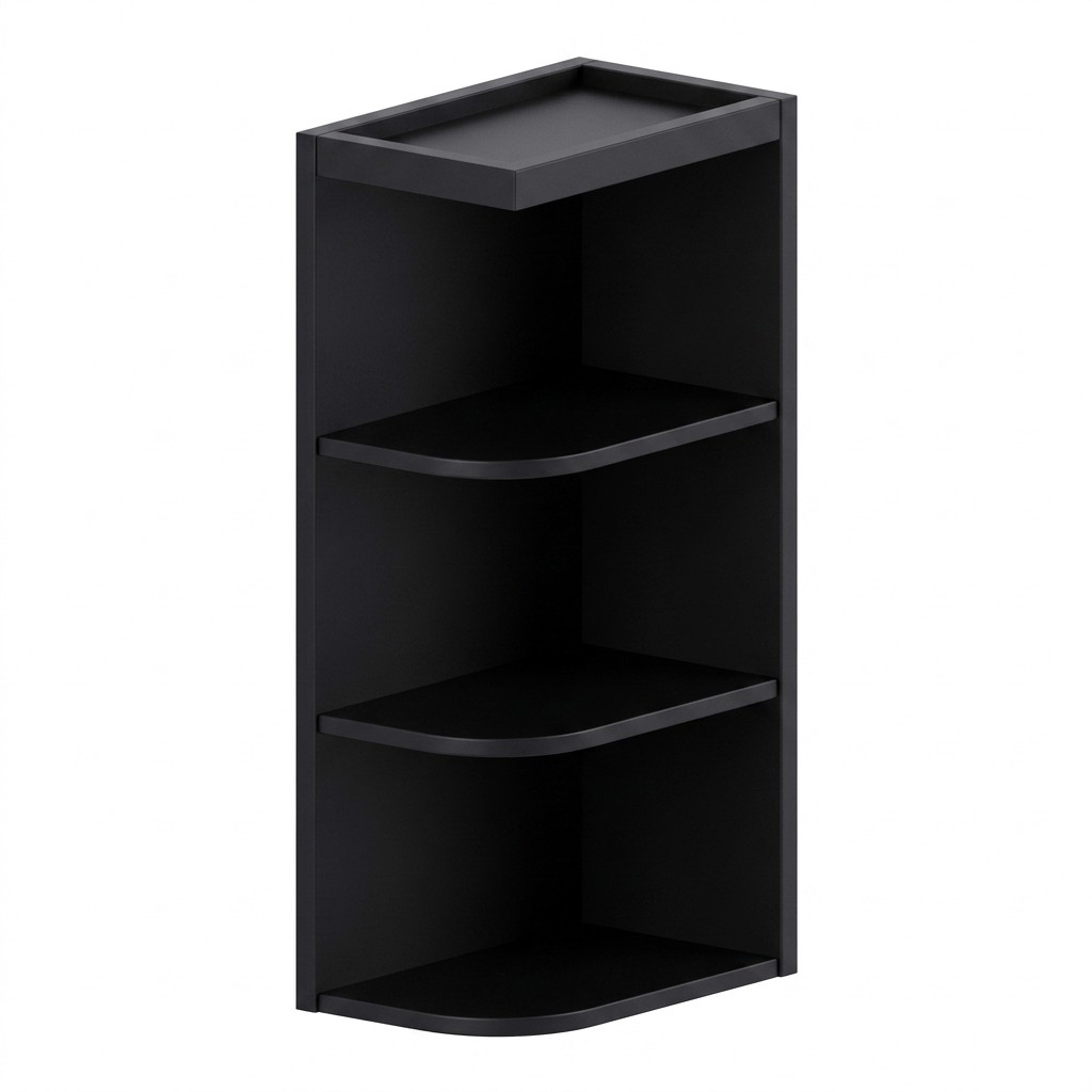 Wall Open End Shelf 12"W x 36"H - Espresso