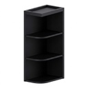 Wall Open End Shelf 12"W x 36"H - Espresso