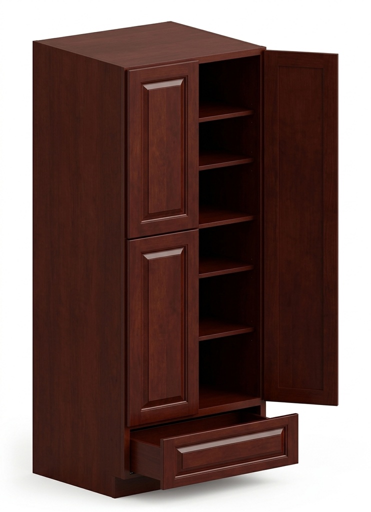 [PC2492-TK] Pantry Cabinet 24"W x 92"H - Walnut