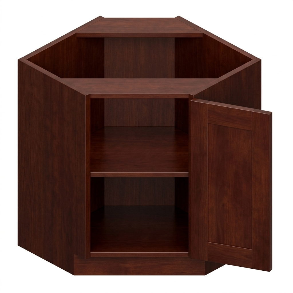 Base Diagonal Corner 36" - Walnut