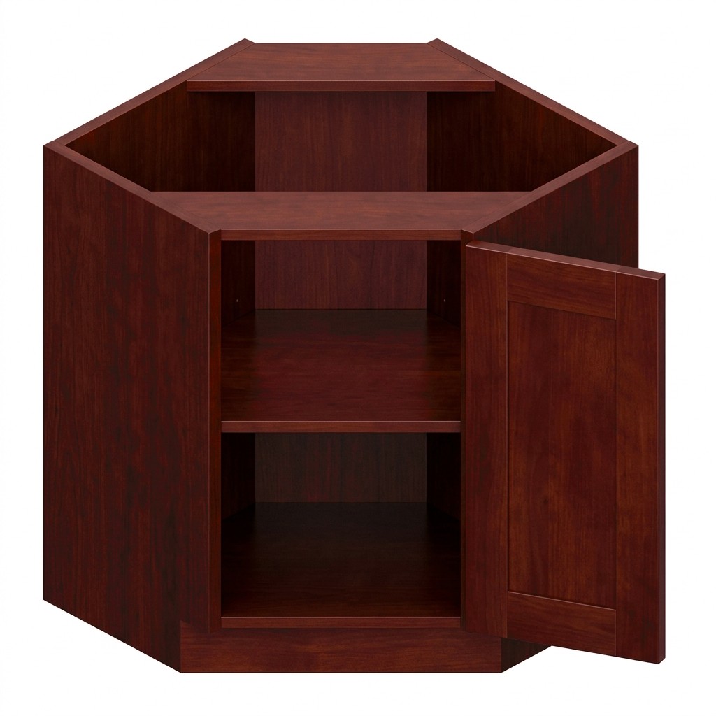 Base Diagonal Corner 36" - Walnut