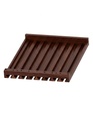 Wall Glass Hutch 36"W x 12"H - Walnut