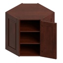 Wall Diagonal Corner 24"W x 38"H - Walnut
