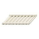 Wall Glass Hutch 36"W x 12"H - Milk White