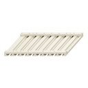 Wall Glass Hutch 36"W x 12"H - Milk White