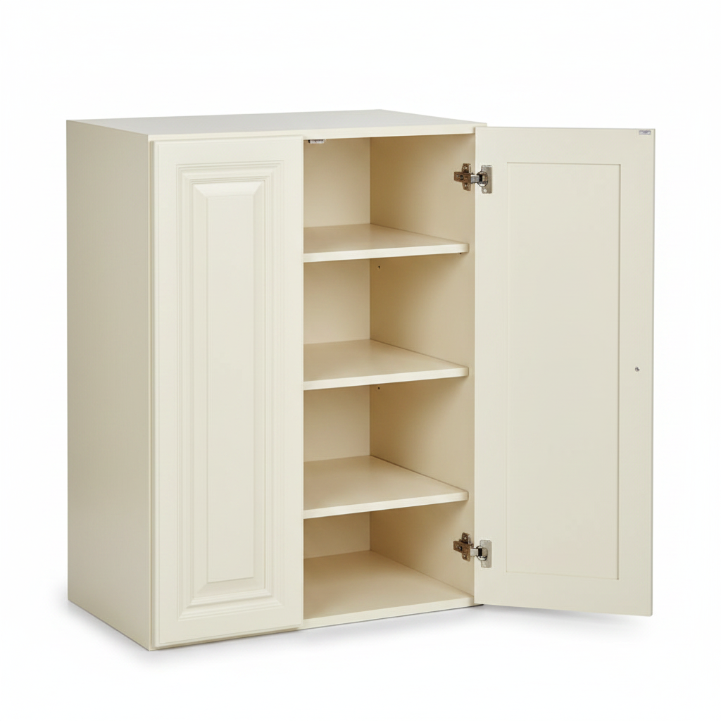 Wall Cabinet 33"W x 38"H - Milk White