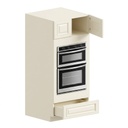 Double Oven Cabinet 30"W x 92"H - Milk White