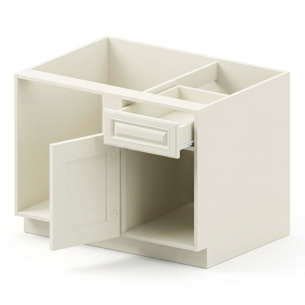 Base Blind Corner 42" - Milk White