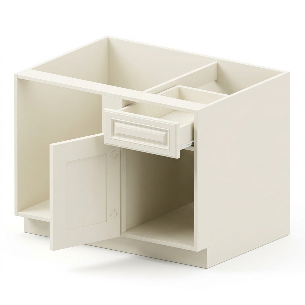 Base Blind Corner 42" - Milk White