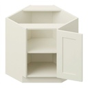 Base Diagonal Corner 36" - Milk White