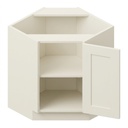 Base Diagonal Corner 36" - Milk White