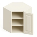 Wall Diagonal Corner 24"W x 30"H - Milk White