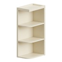Wall Open End Shelf 12"W x 38"H - Milk White